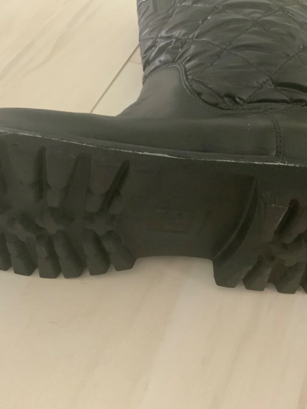 BRAND NEW NEVER WORN CHANEL BLACK QUILTED LEATHER BOOTS PAID $2500.00
